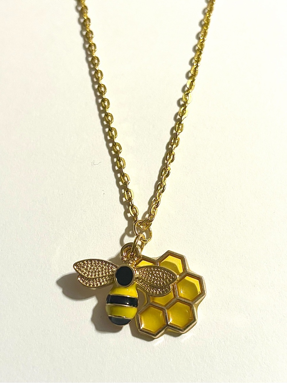 Honeybee Gold Pendant Necklace